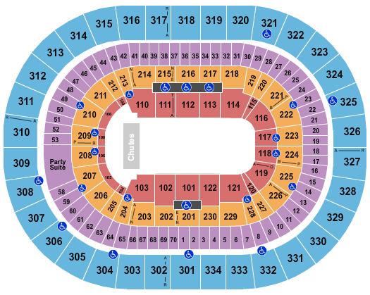 Moda Center PBR Seating Chart