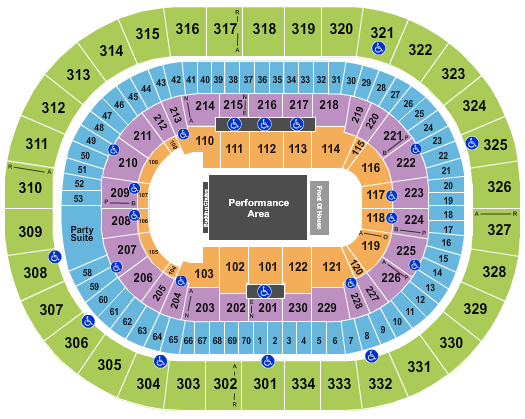 Moda Center PBR Seating Chart